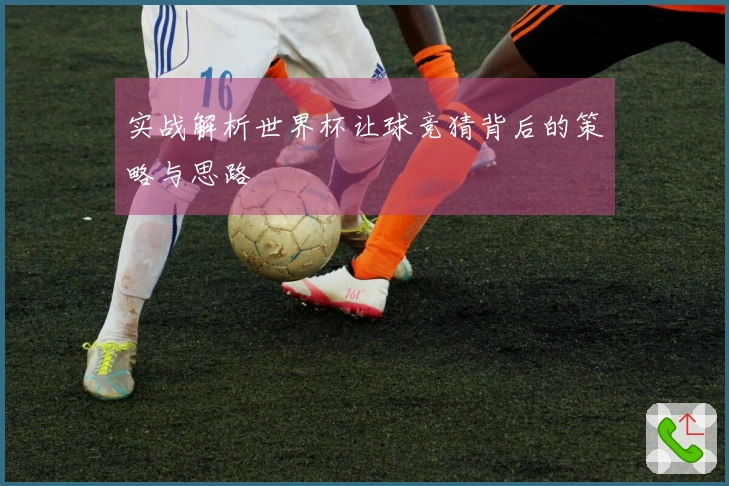 实战解析世界杯让球竞猜背后的策略与思路